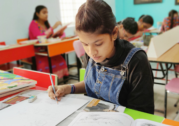 Online pencil shading Classes for kids and Adults in chennai, Tamilnadu, India